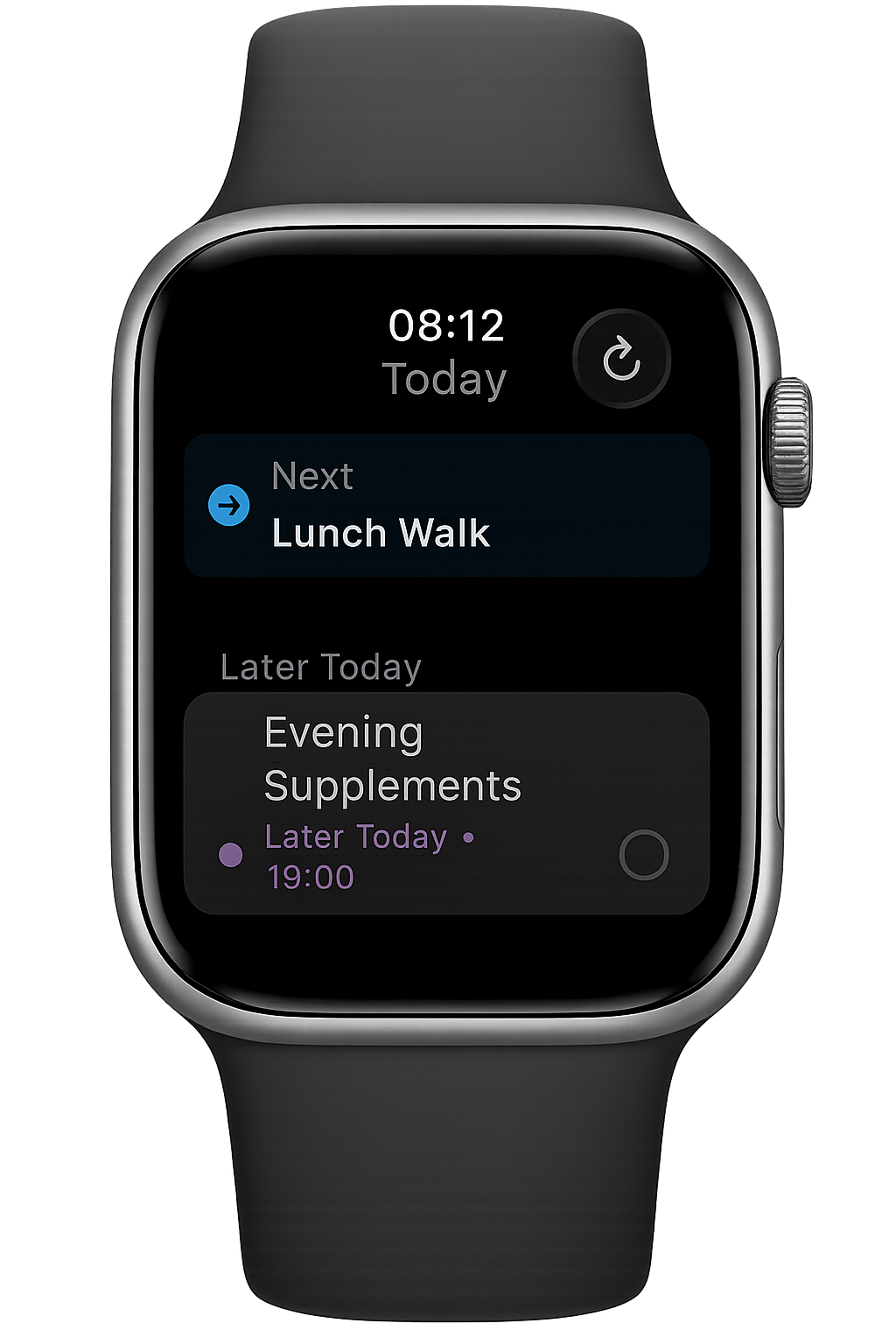 Routina app on Apple Watch